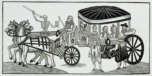 Londoners fleeing to the country to avoid the Plague, 1630